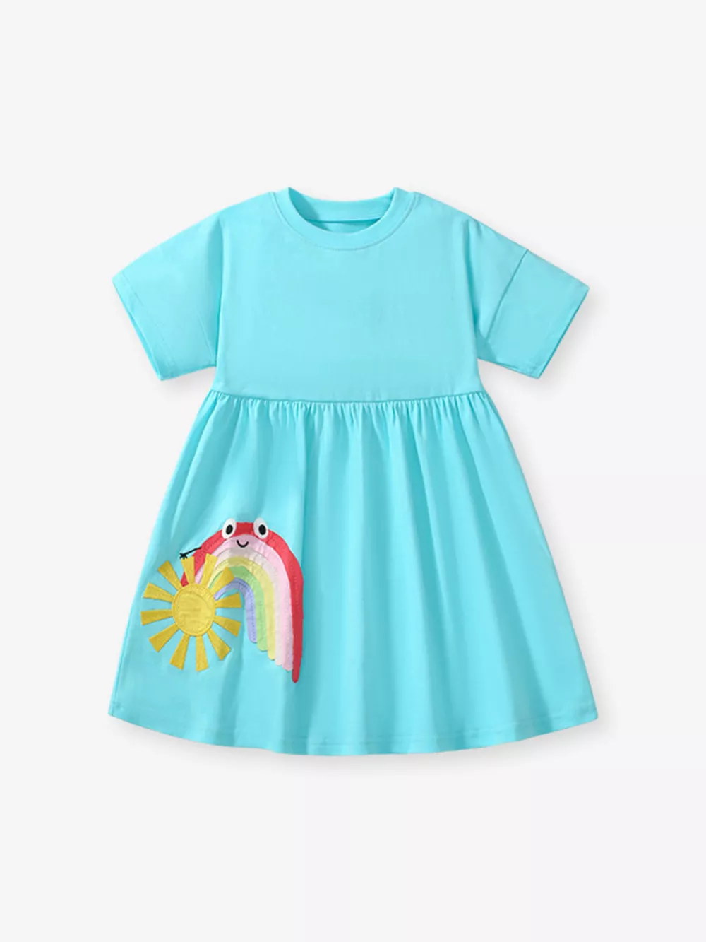 Children's Embroidered Short Sleeve Dress, image 5