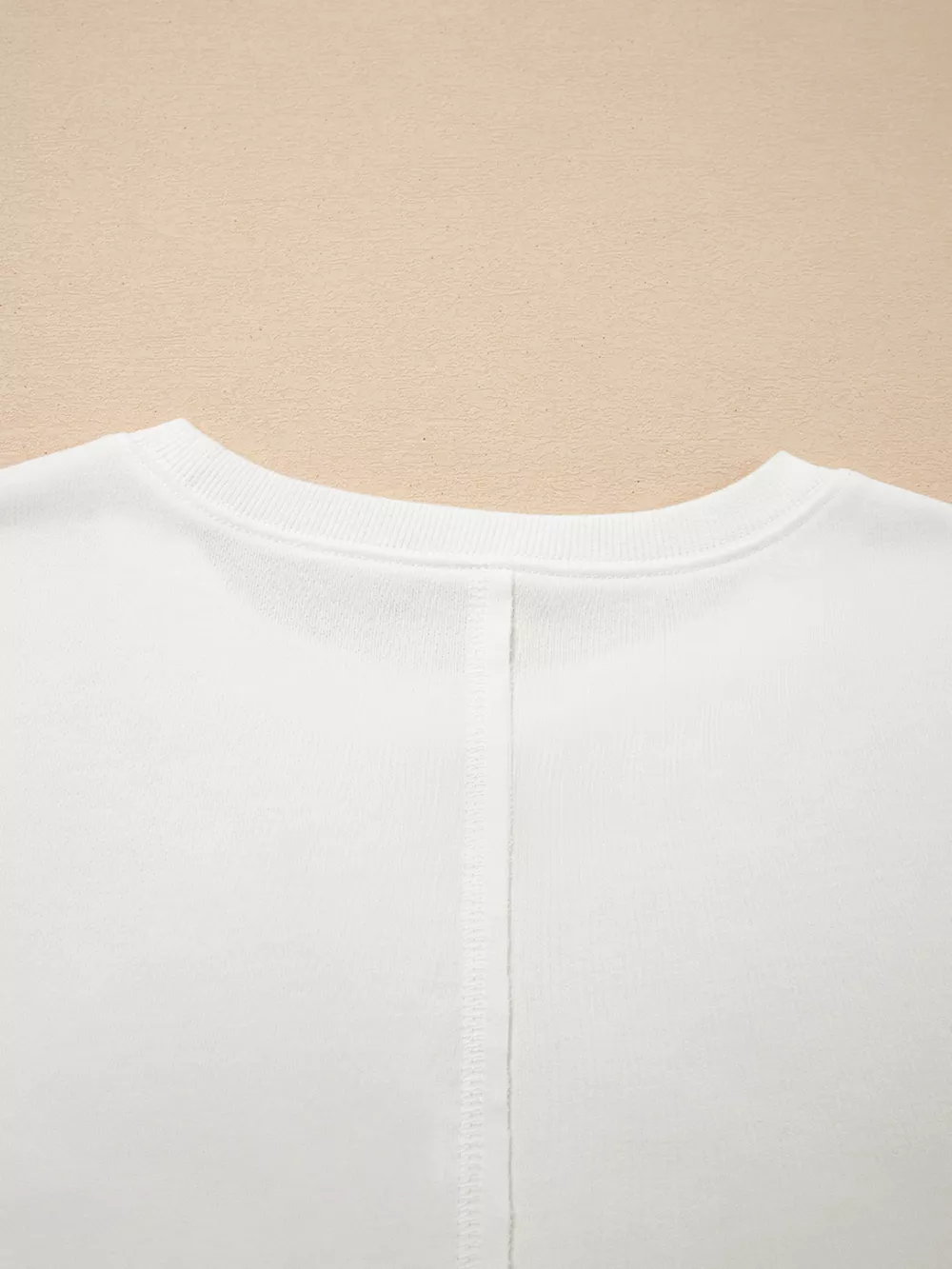 Exposed Seam Detail Color Block Patch Pocket Drop Shoulder Sweatshirt, image 7
