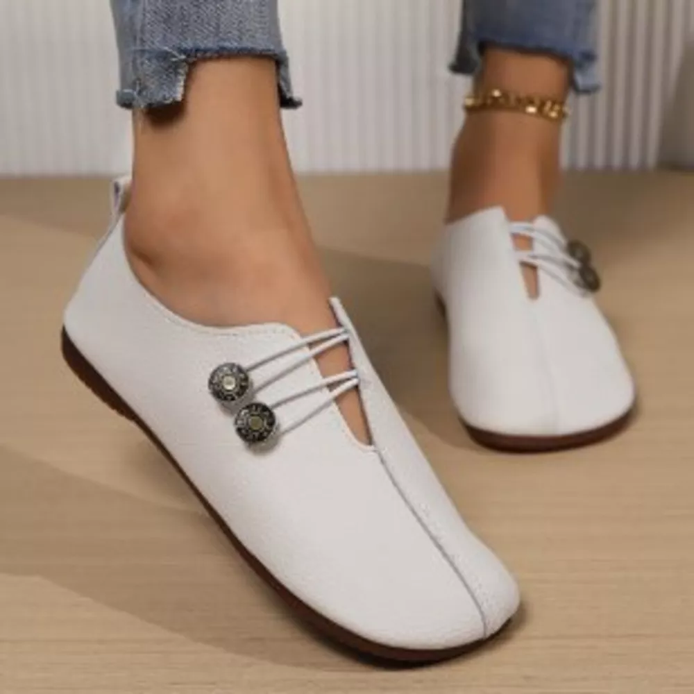 Casual Button Detail Slip-Ons, image 8