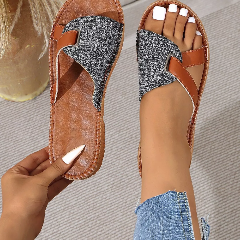 Open Toe Flats Sandals, image 4