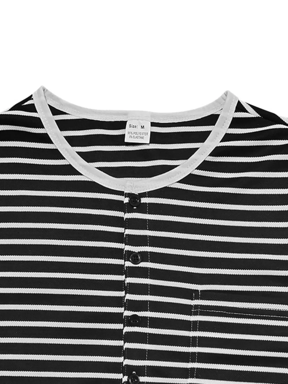 Men's Full Size Striped Long Sleeve T-Shirt Plus Size, image 4