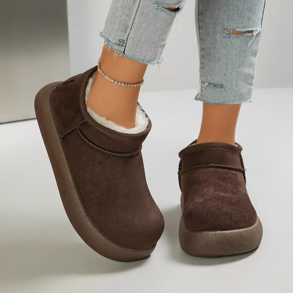 Round Toe Platform Boots