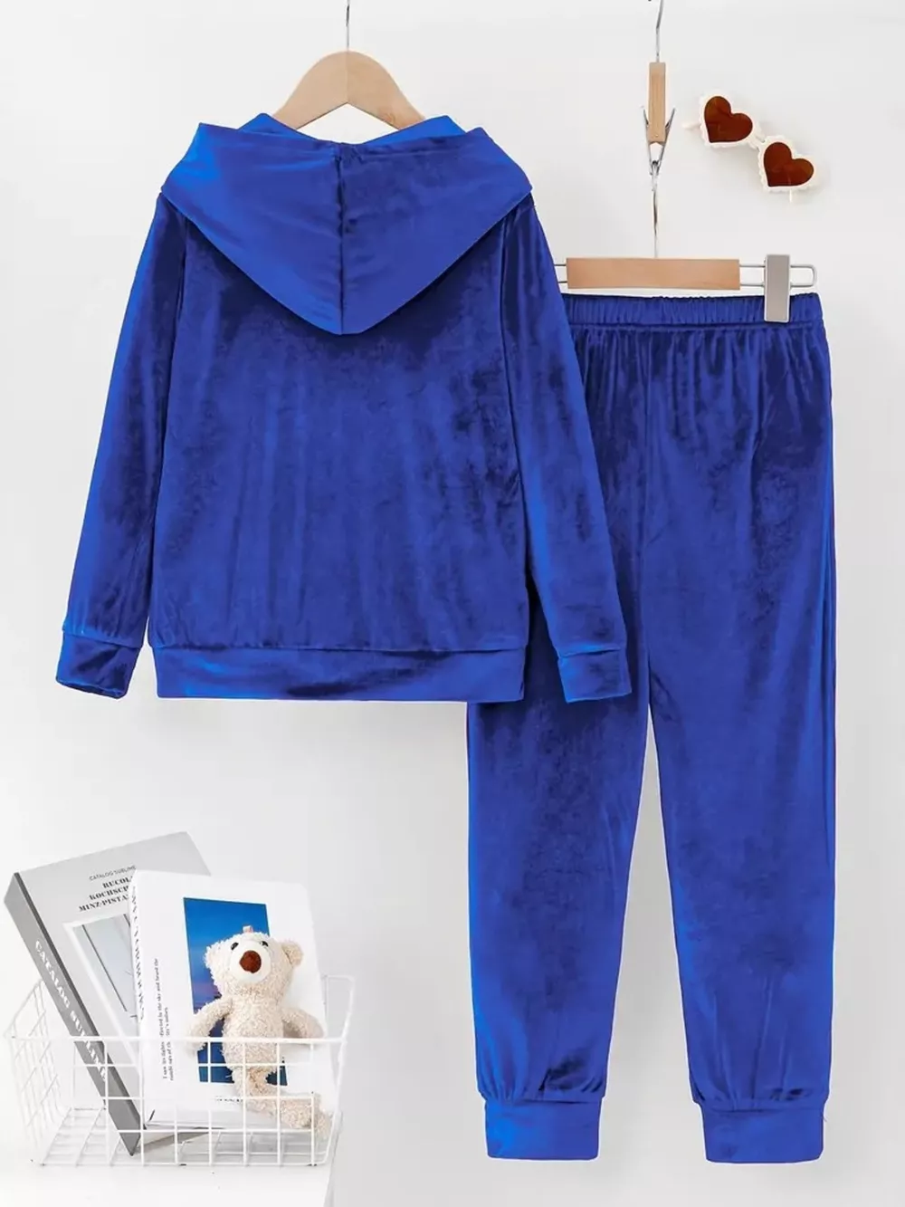 Full Size Velvet Hoodie and Pants Set Plus Size, image 7