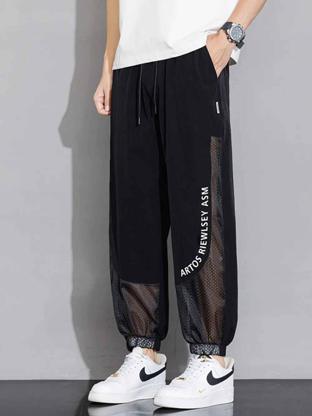 Men's Plus Size Wide Leg Pants