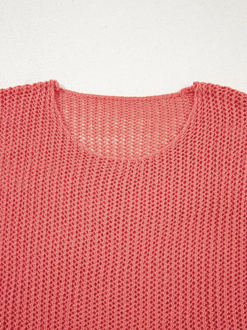 Crochet Hollow Out Long Sleeve Knit Top, image 9