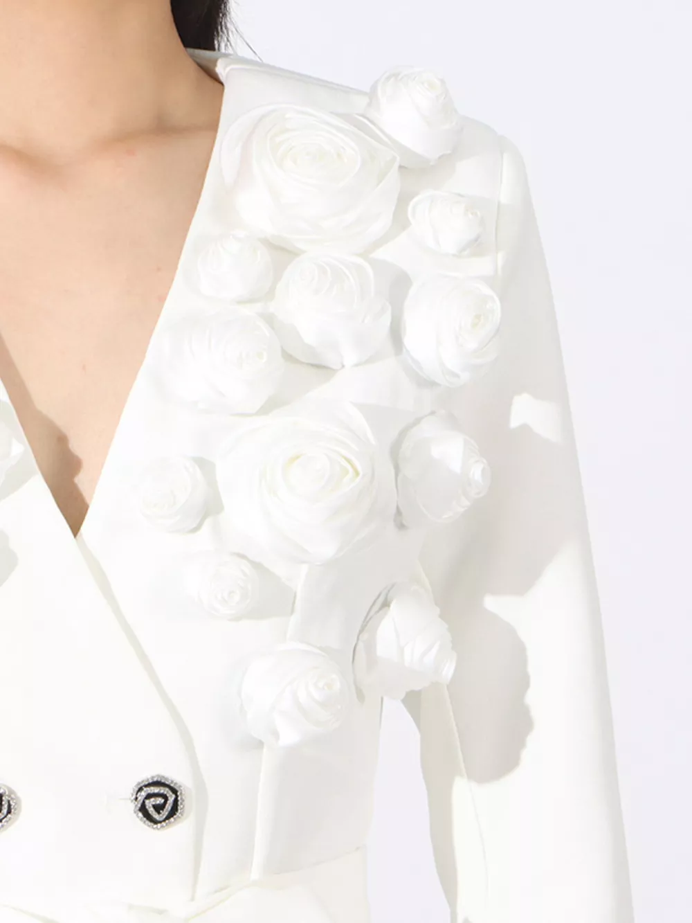Flower Long Sleeve Blazer and Pants Set, image 3