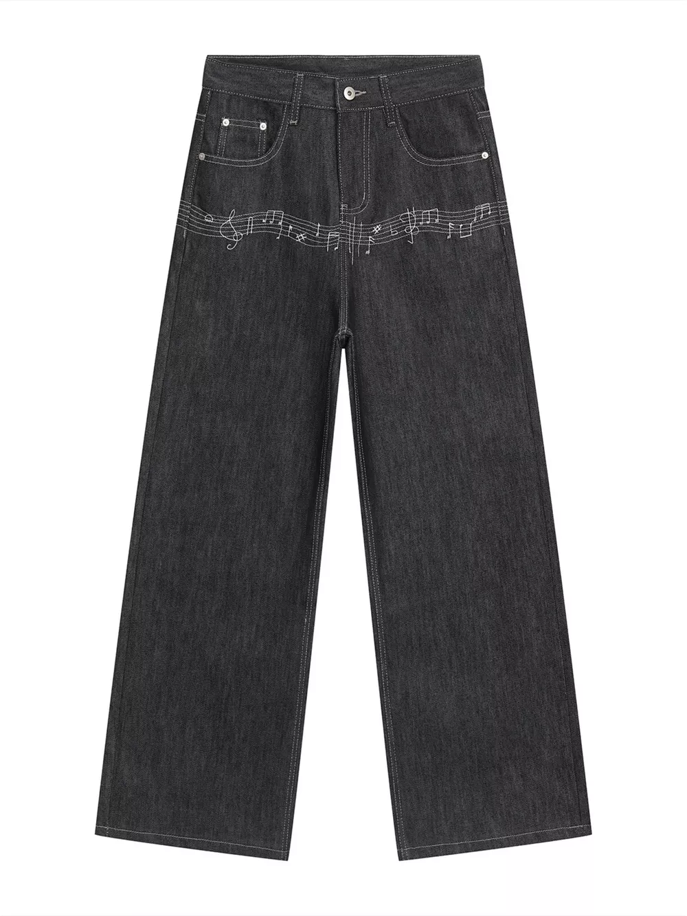 Men's Loose Fit Wash Jeans, image 4