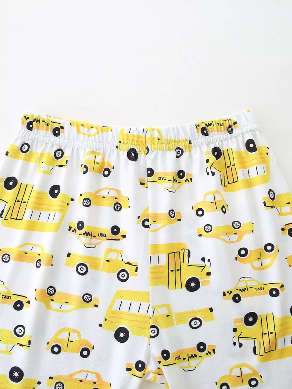 Children's Cartoon Car Print Short Sleeve Pajama Set, image 4