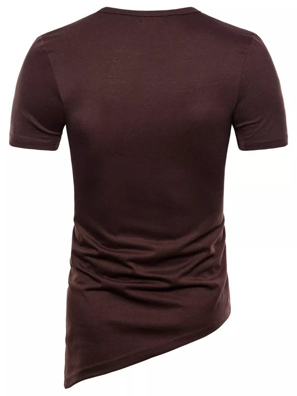 Men's Lace-Up Asymmetric Hem T-Shirt, image 19