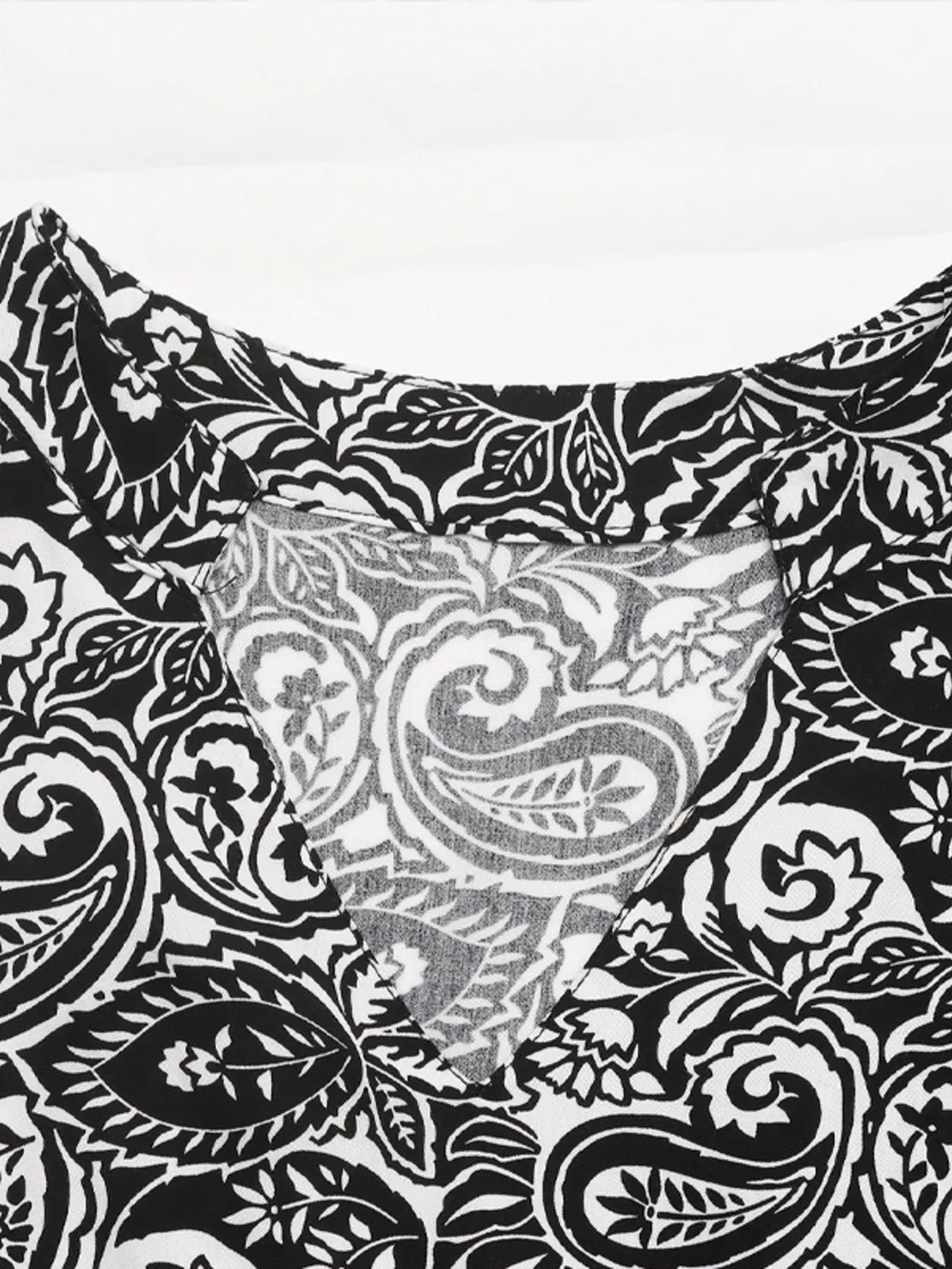Paisley Print Long Sleeve Midi Dress, image 6