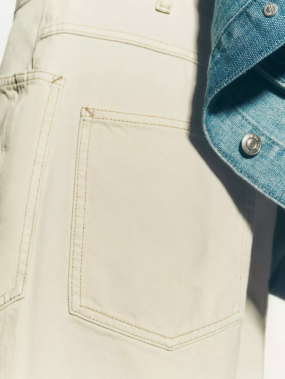 Drawstring Raw Hem Denim Shorts, image 8
