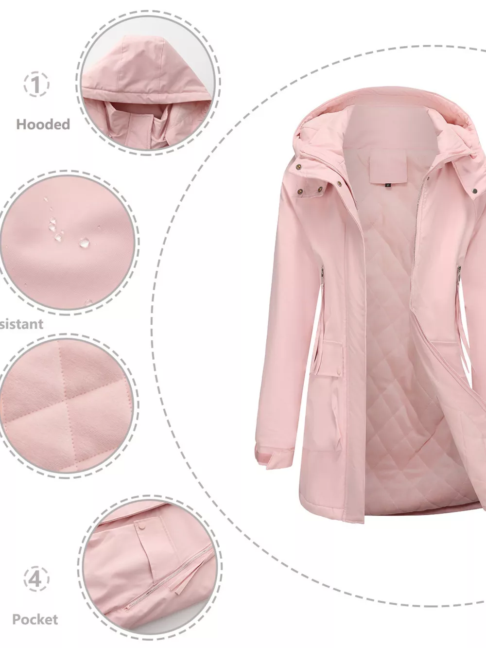 Full Size Zip Up Hooded Parka Outerwear Plus Size, image 31