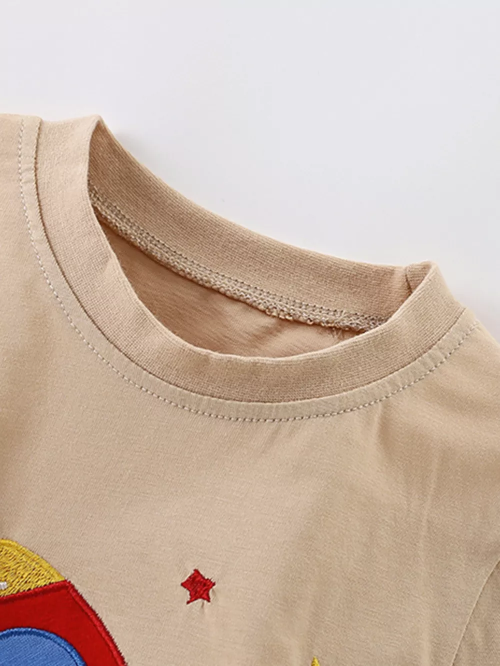 Children's Rocket Embroidered Short Sleeve T-Shirt, image 4