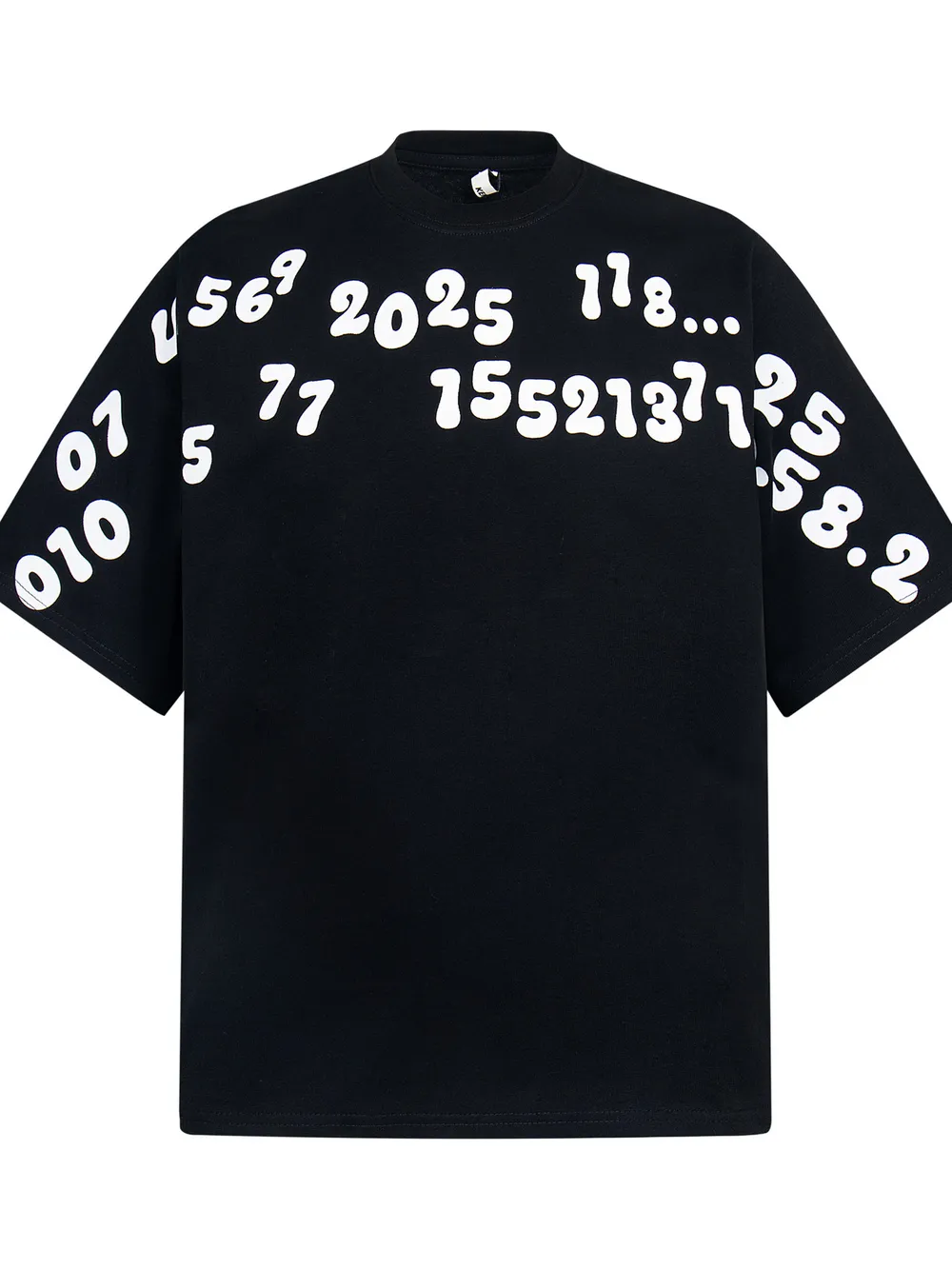 Men's Number Print Short Sleeve Oversized T-Shirt