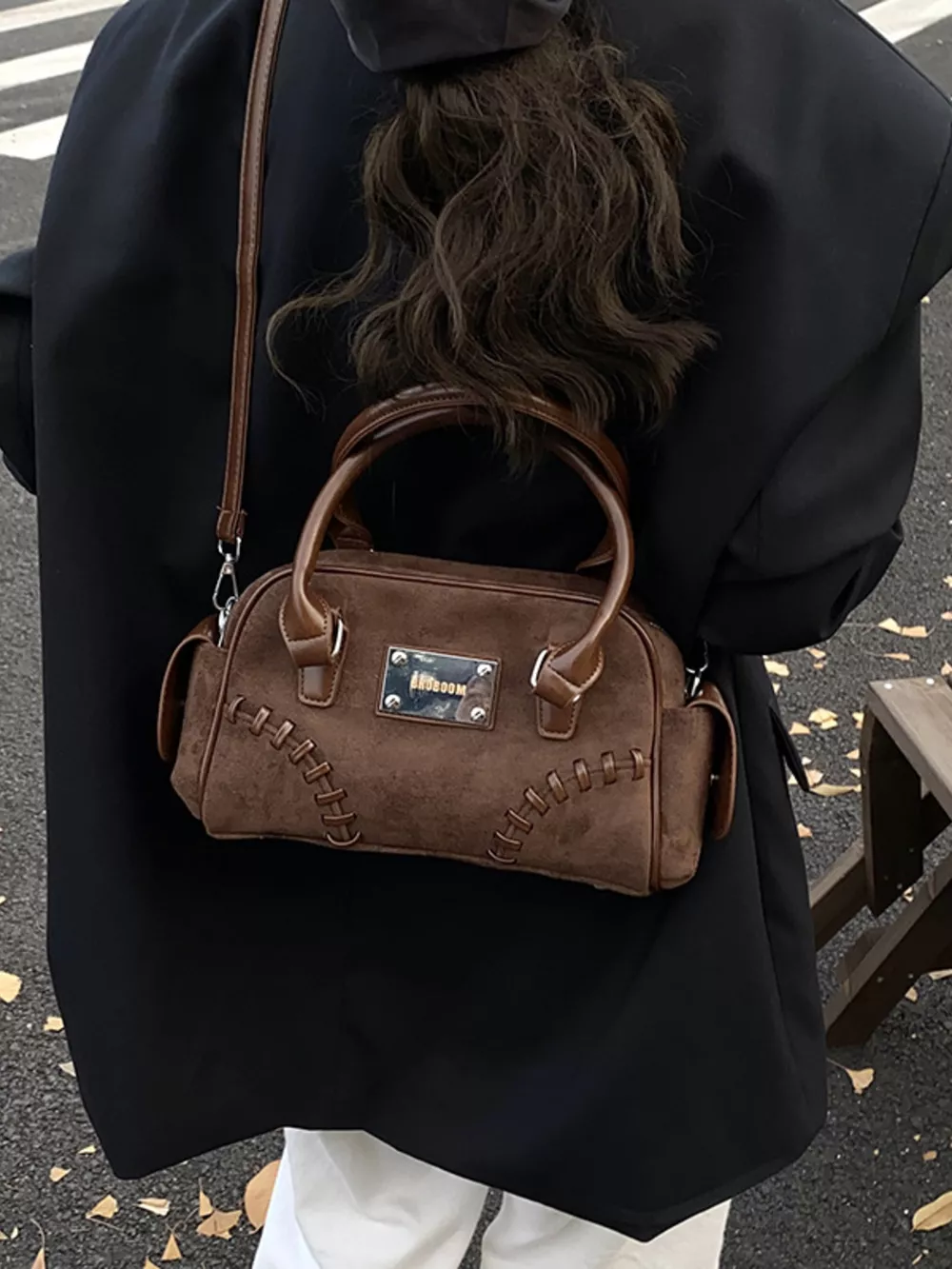 Vintage Top Handle Crossbody Bag, image 17
