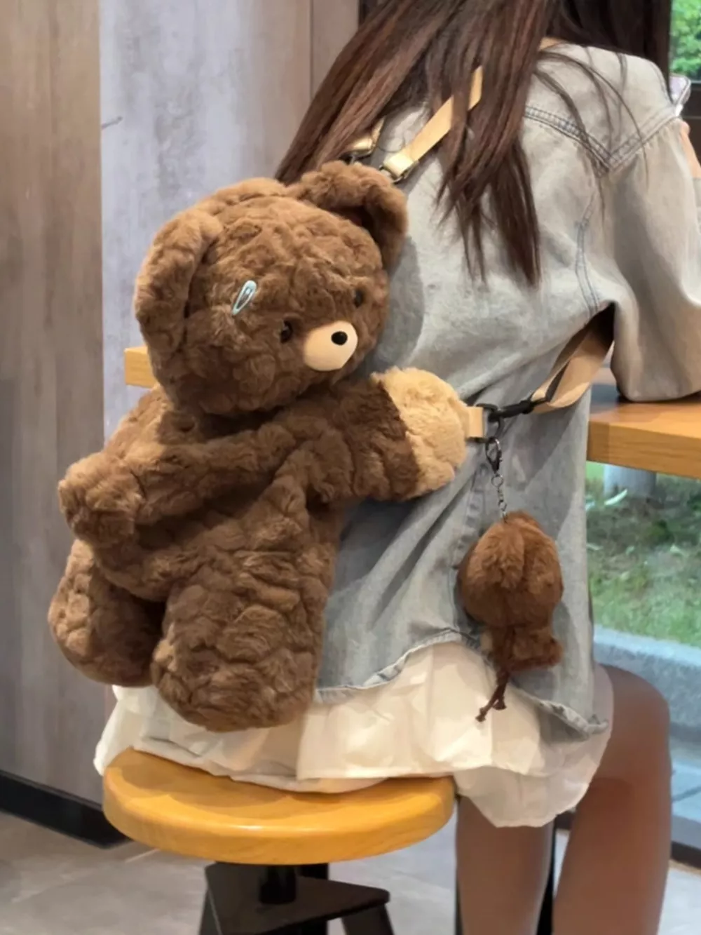Plush Teddy Bear Backpack Bag, image 7