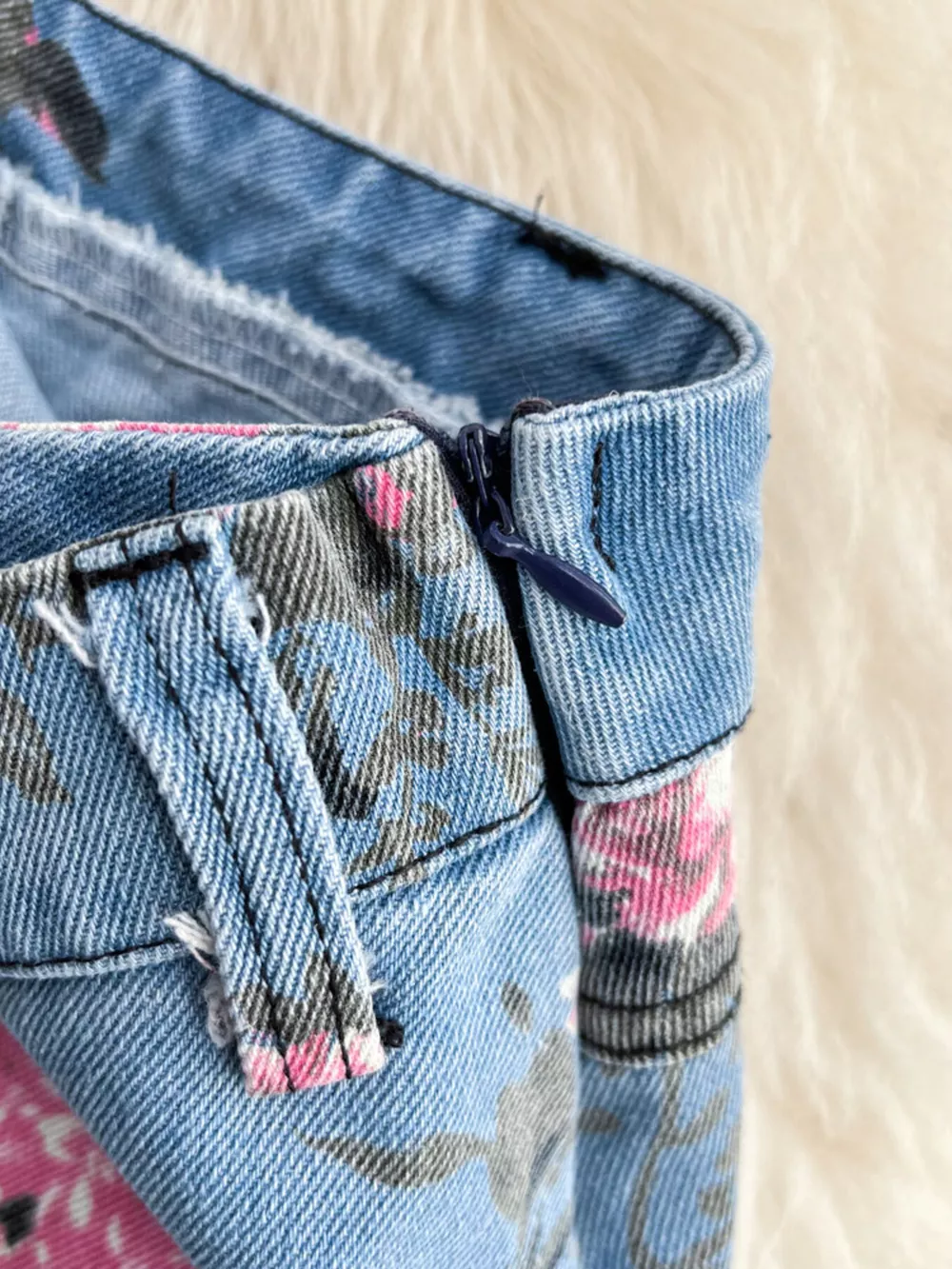 Floral Print Sweetheart Neck Cami and Skirt Denim Set, image 9