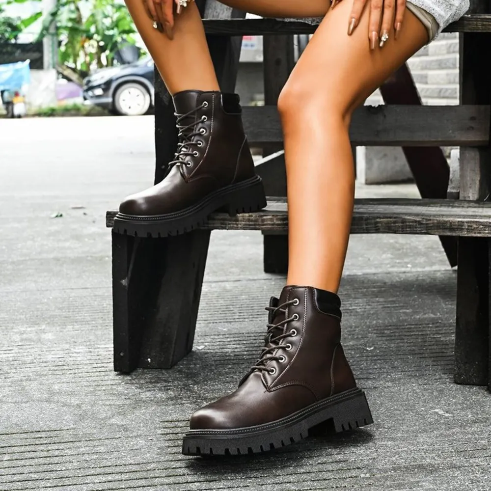 Lace Up Platform Boots, image 4