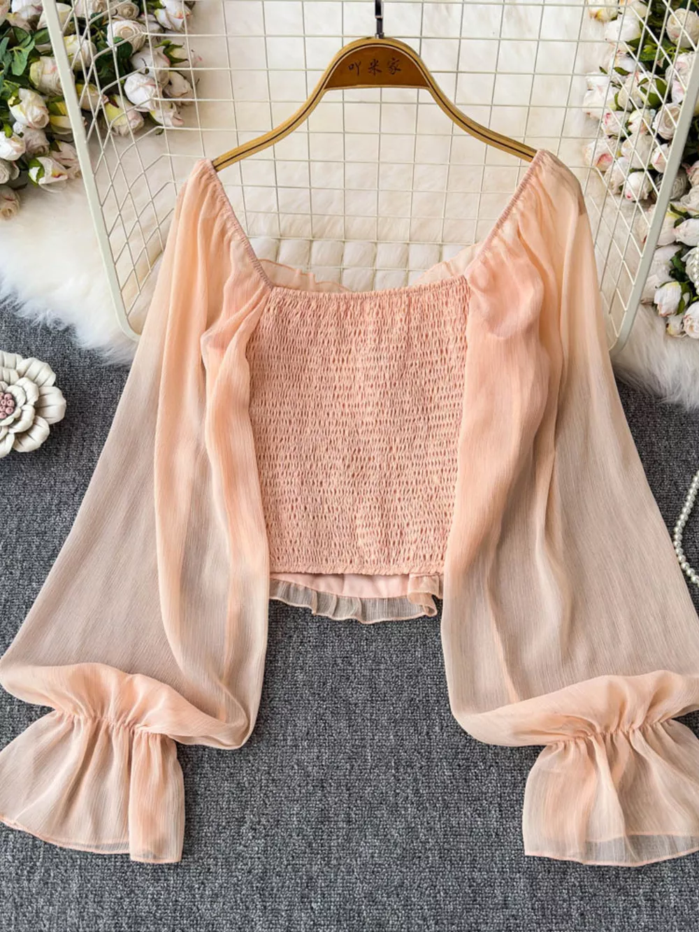 Frill Flounce Sleeve Blouse, image 6