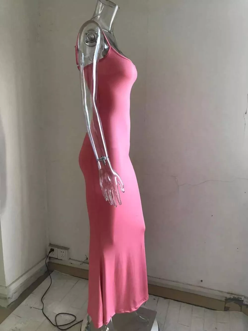 Spaghetti Strap Bodycon Maxi Dress, image 7