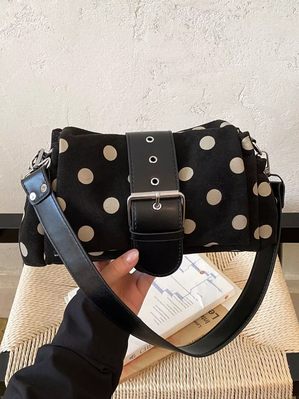 Vintage Polka Dot Shoulder Bag, image 6