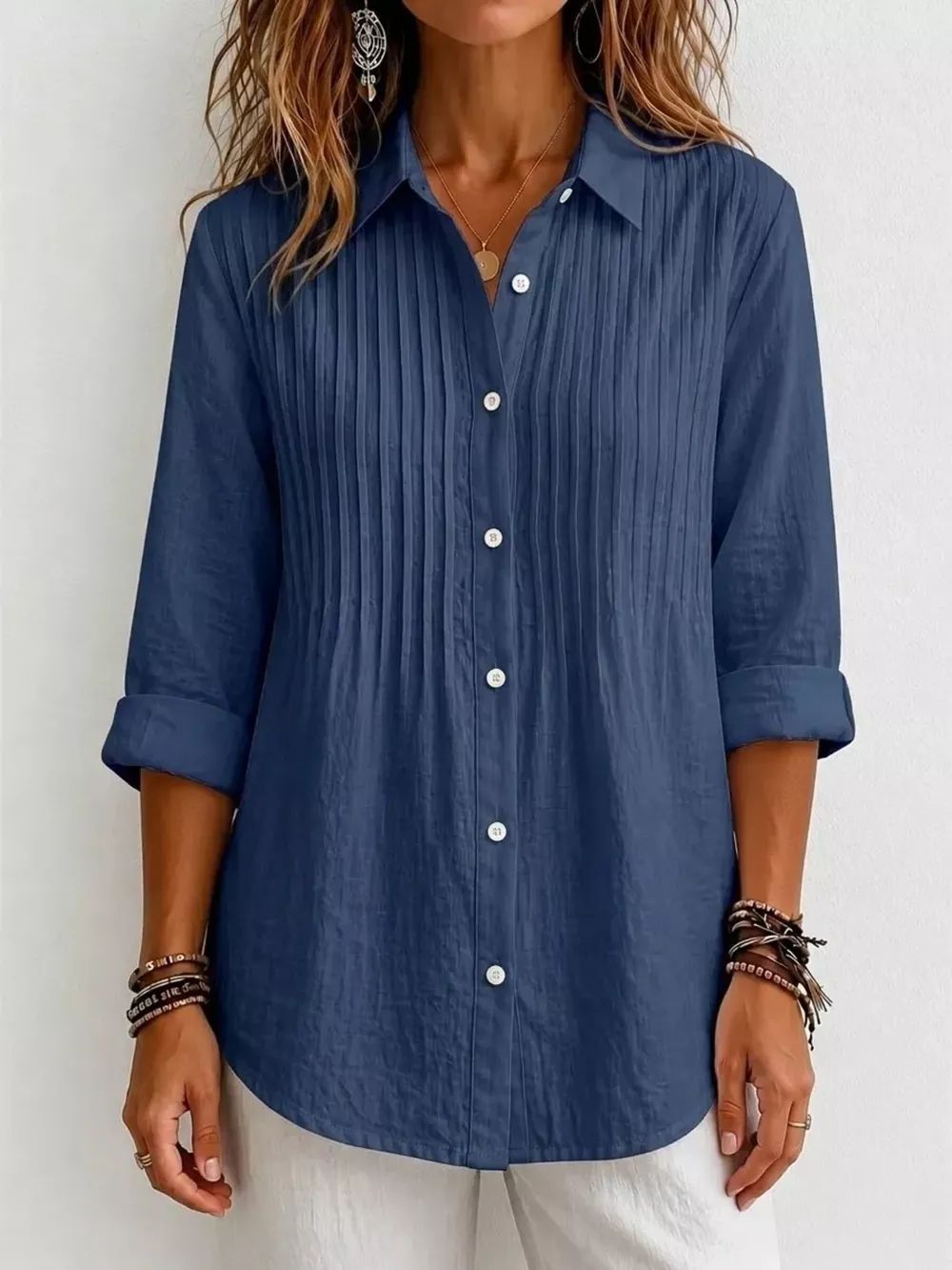 Men's Full Size Button Up Long Sleeve Shirt Plus Size, image 9