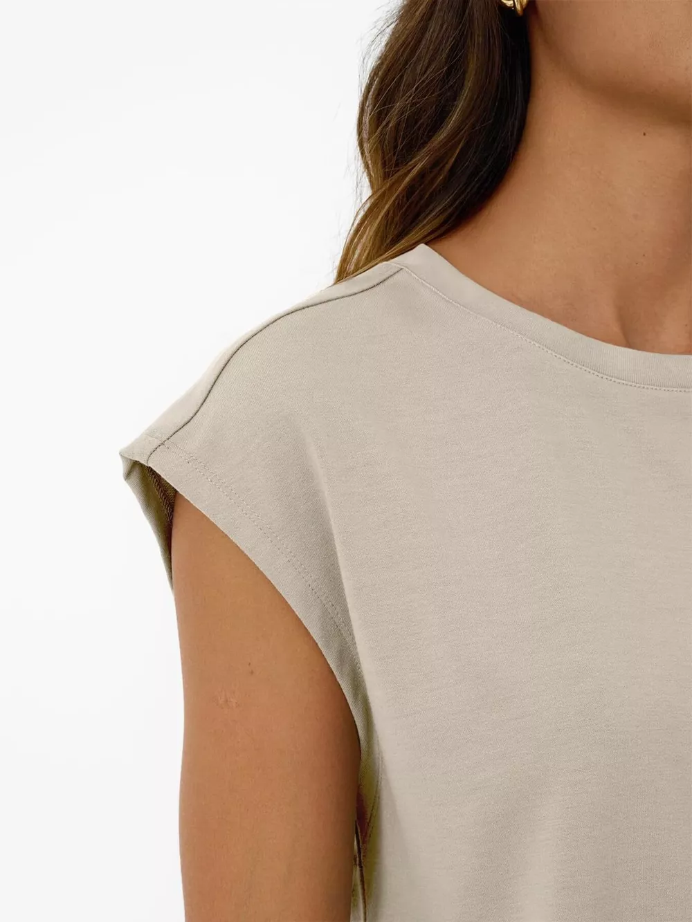 Round Neck Cap Sleeve Top and Shorts Set, image 3