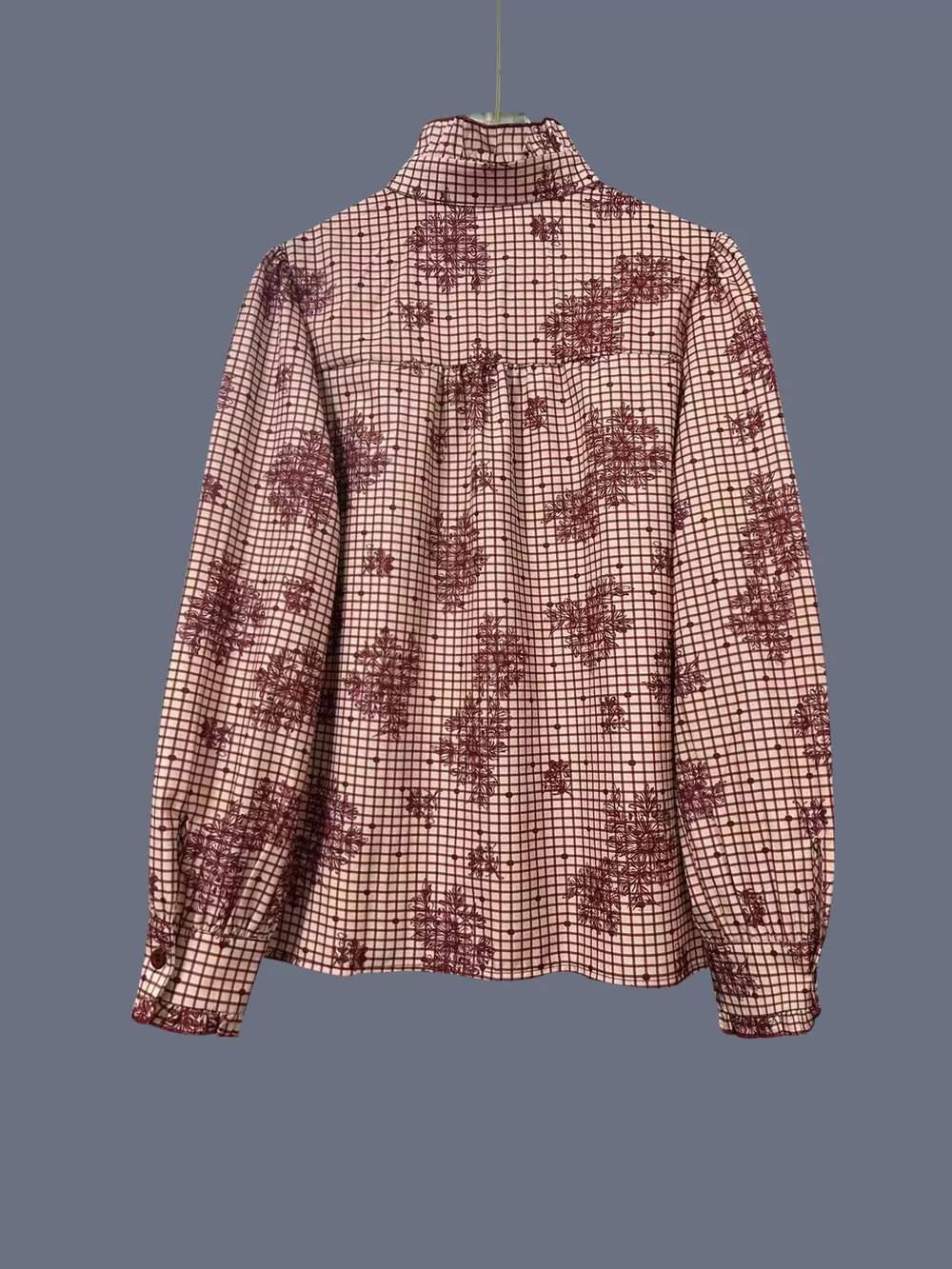 Frill Plaid Button Up Shirt, image 6