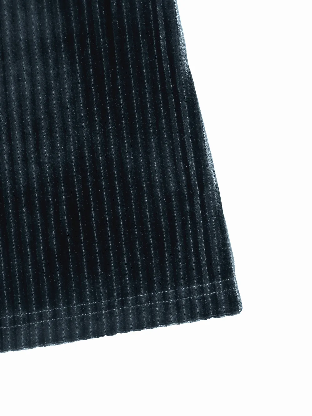 High-Waisted Ribbed Velvet Flare Pants, image 8