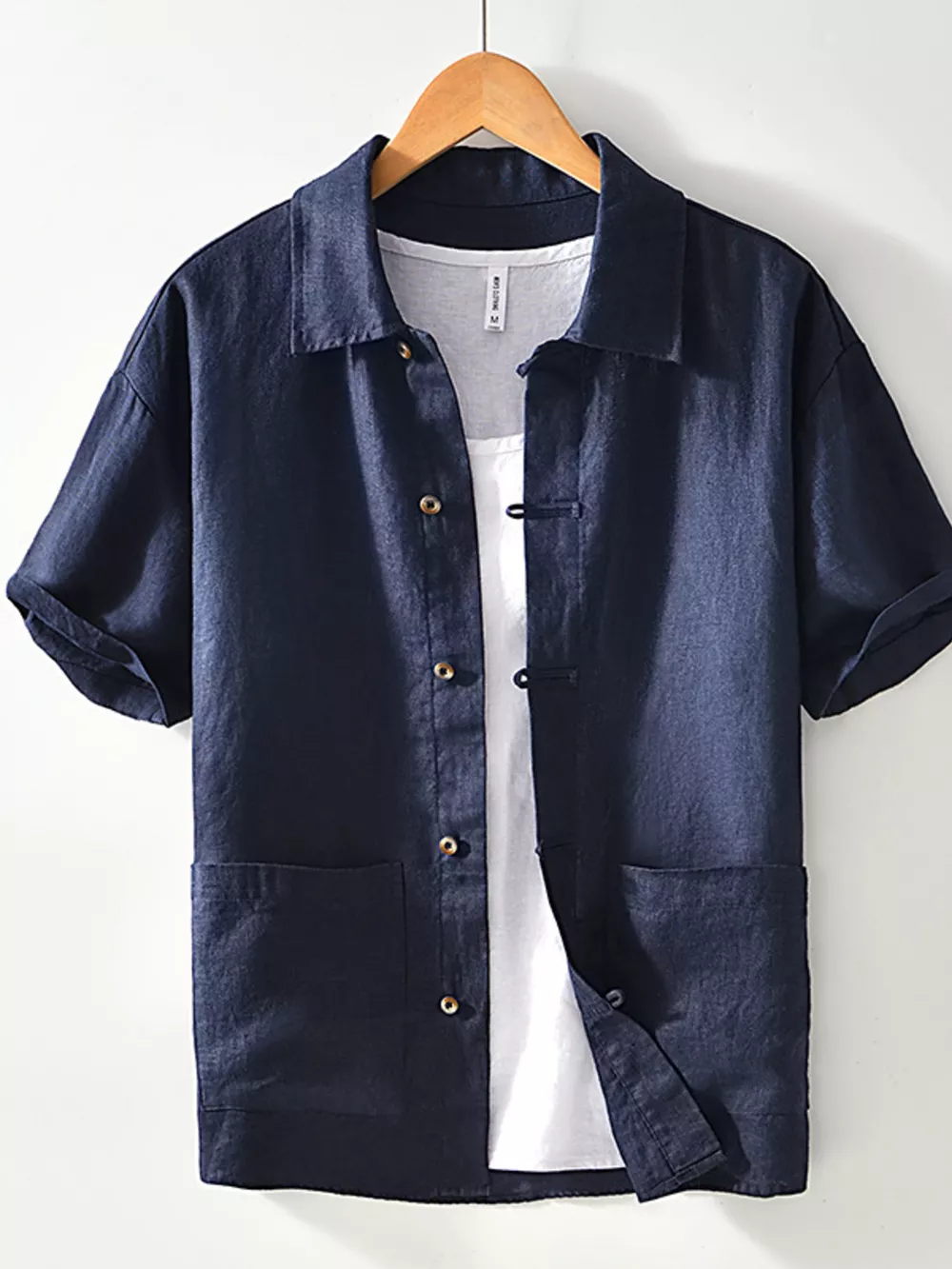 Men's Plus Size Casual Button Down Short Sleeve Shirt, image 8