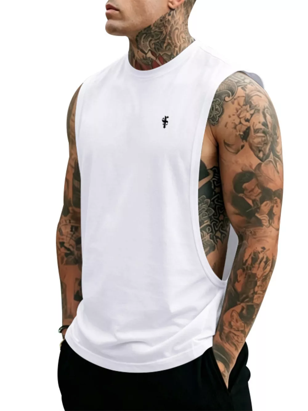 Men's Full Size Round Neck Tank Top Plus Size, image 19