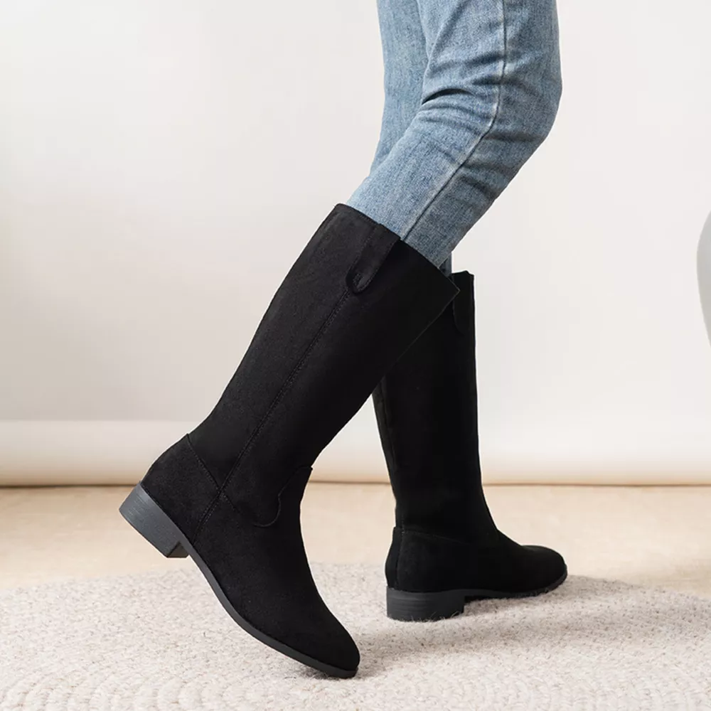 Round Toe Suede Boots, image 3