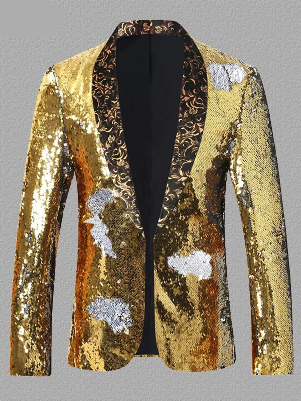 Men's Sequin Long Sleeve Blazer, image 3