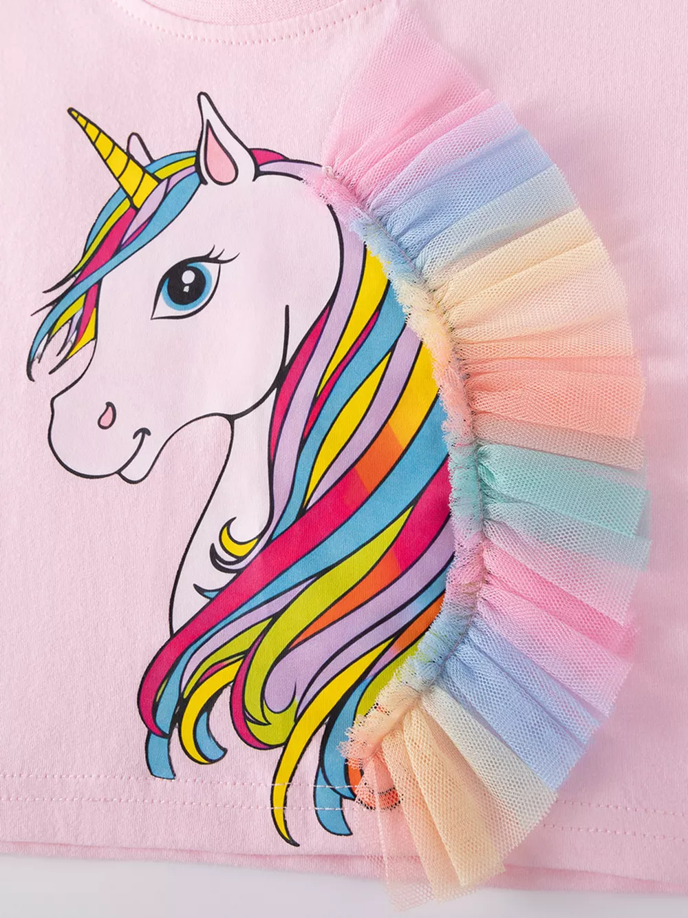 Children's Unicorn Rainbow Tulle Dress Set, image 8