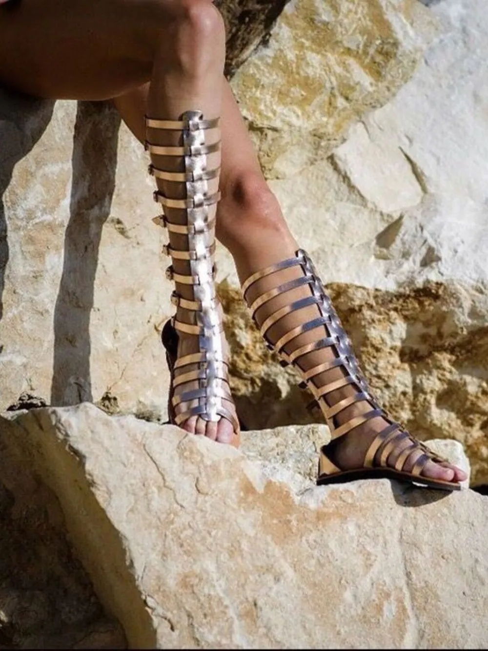 Strappy Sandals with Multiple Buckles, image 6