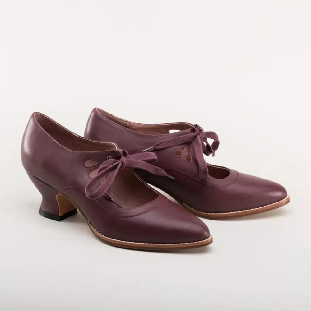 Point Toe Block Heel Shoes, image 6