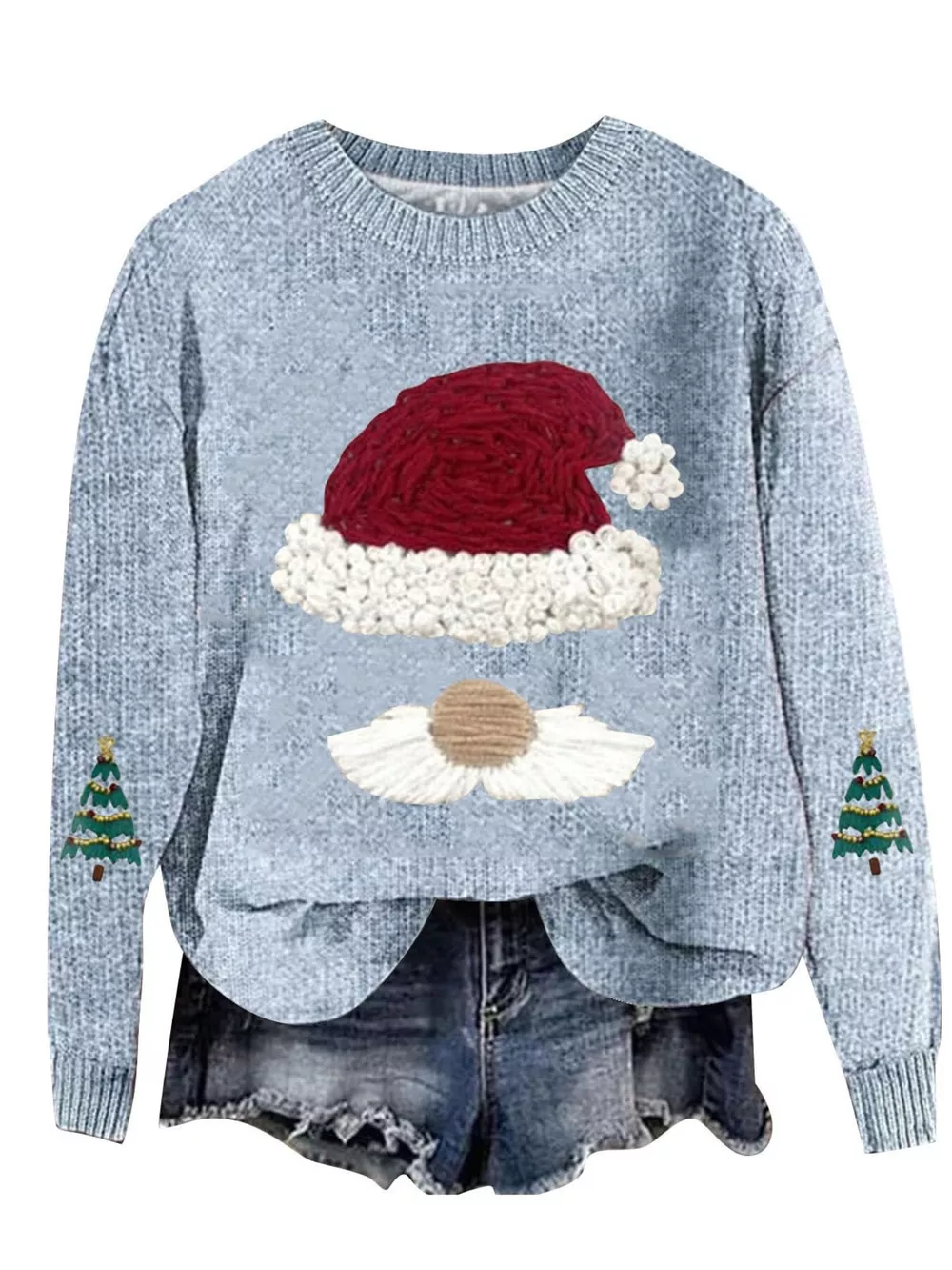 Christmas Graphic Dropped Shoulder Sweater, image 9