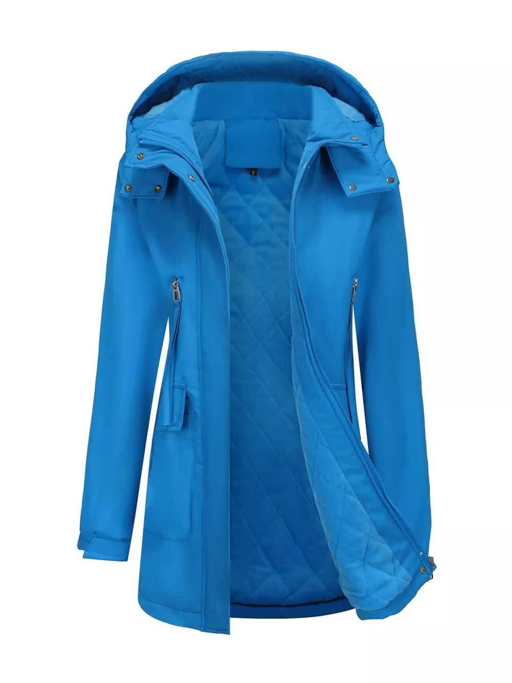 Full Size Zip Up Hooded Parka Outerwear Plus Size, image 21