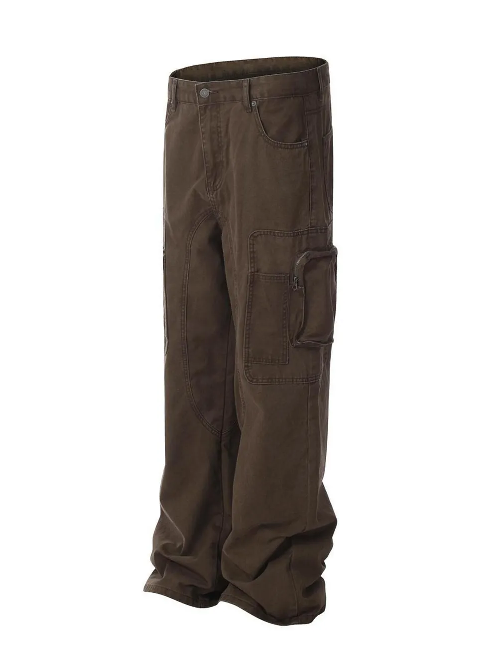 Men's Cargo Jeans with Multi-Pocket, image 3