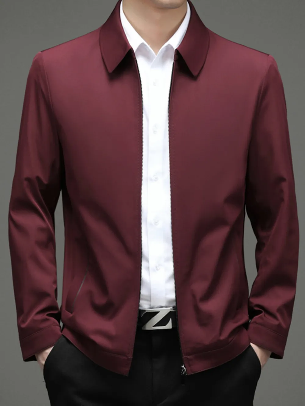 Men's Zip Up Long Sleeve Jacket, image 6