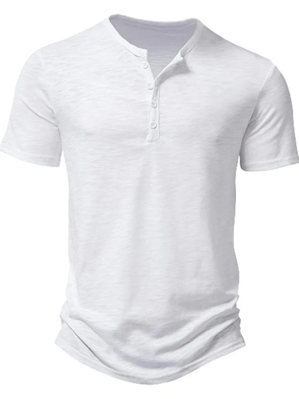 Men's Full Size Button Detail Short Sleeve Active T-Shirt Plus Size, image 12