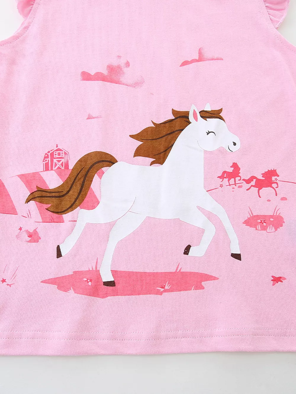 Children's Horse Print Tank and Shorts Set, image 3