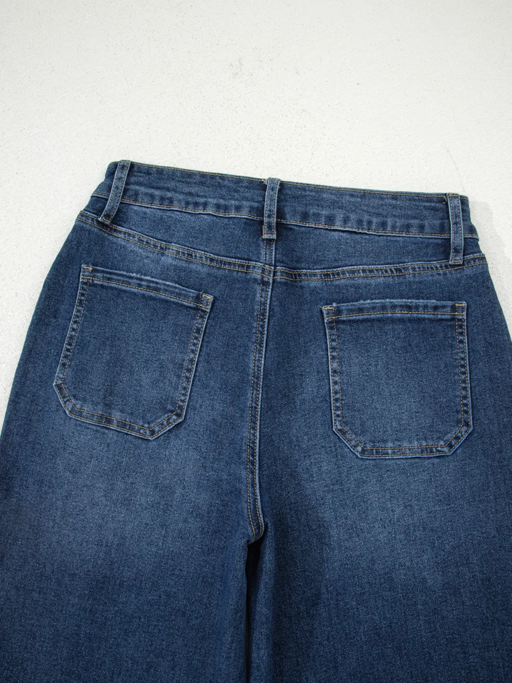 Cropped High Rise Wide Leg Jeans, image 9
