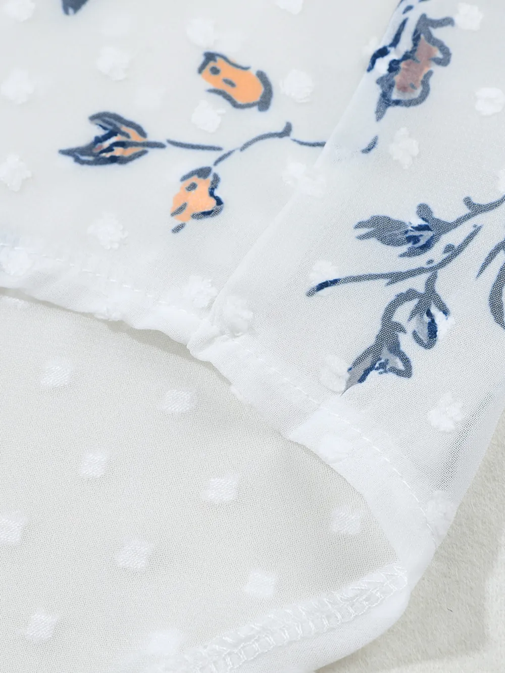 Floral Print Open Front Cover Up, image 11