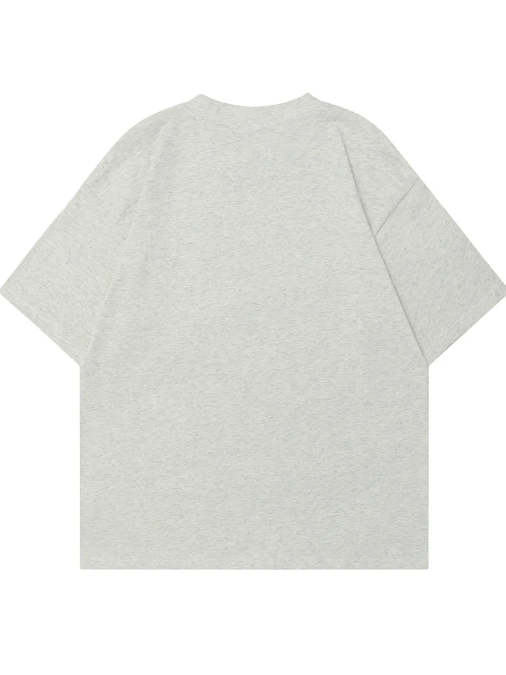 Men's Letter Round Neck Oversized T-Shirt, image 2