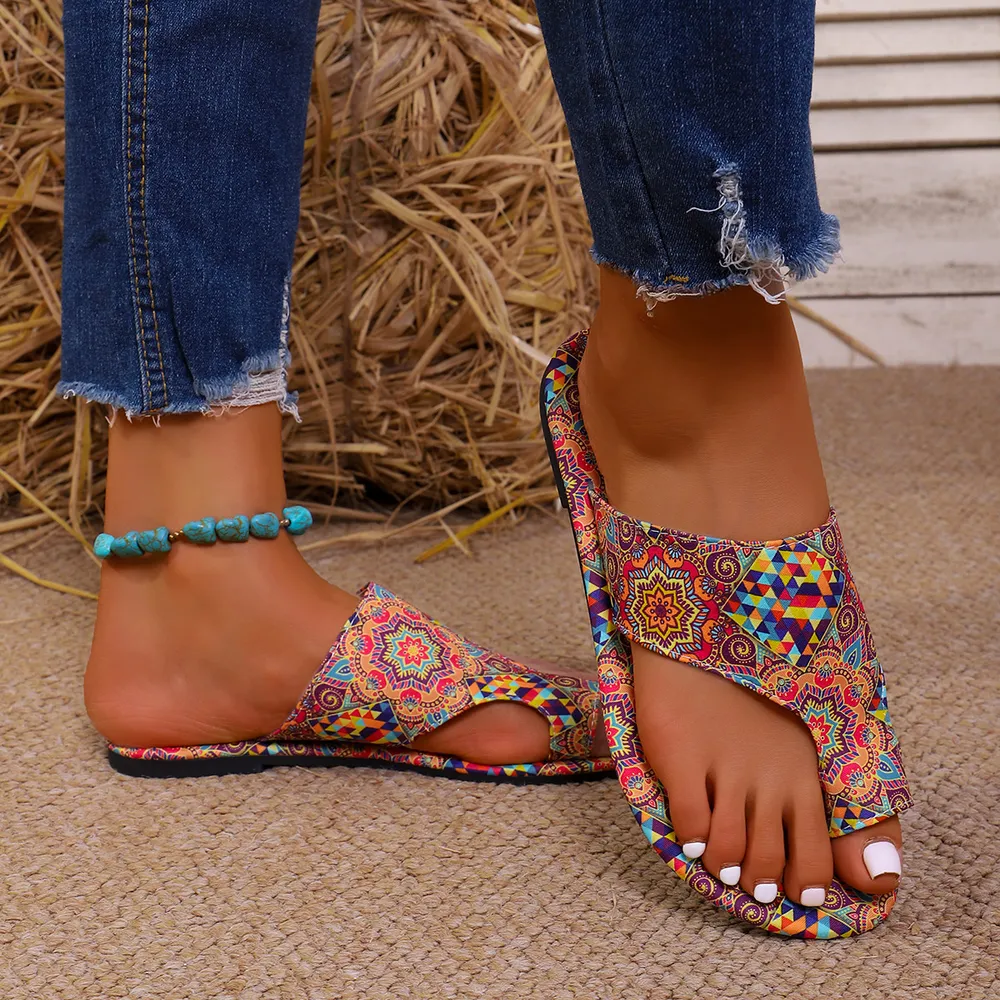 Toe Loop Flats Sandals, image 7