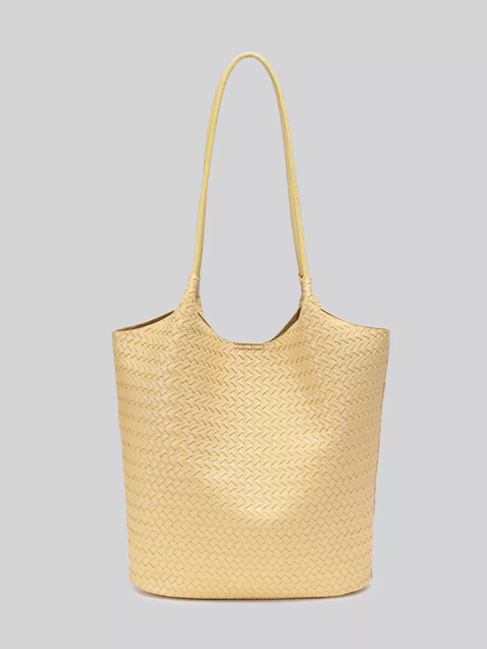 Elegant Woven Texture Tote Handbag, image 7