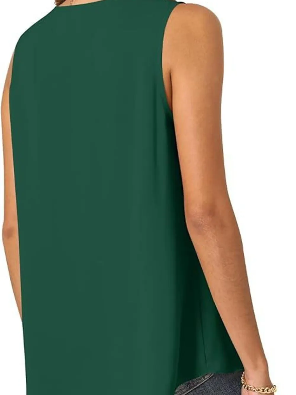 Full Size V-Neck Sleeveless Tank Top Plus Size, image 26