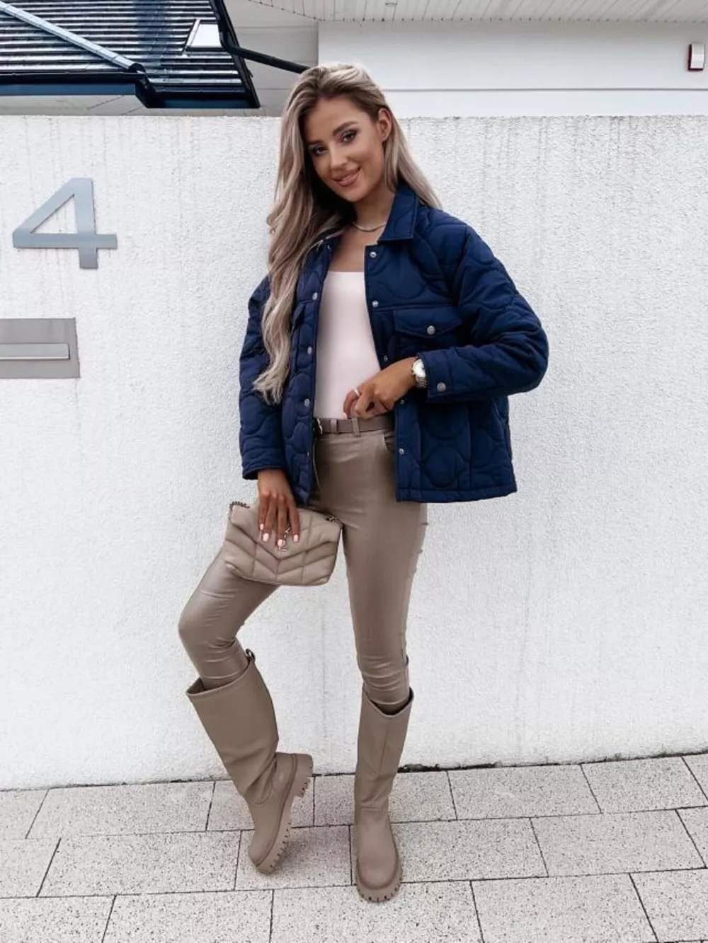 Quilted Snap-Down Casual Jacket, image 8
