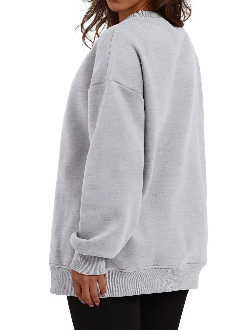 Oversized Long Sleeve Crewneck Sweatshirt, image 7